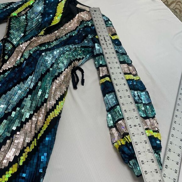 Circus Hotel Sequin Wrap Cocktail Dress Size 38 US 2-4 - Picture 5 of 10